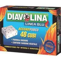 Accendifuoco  lignite  diavolina  linea  blu - Senza  odori  cubetti  48