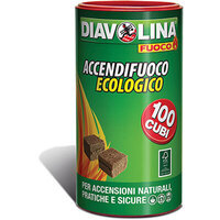 Accendifuoco  ecologico  100  diavolina  fuoco - Cubetti  100