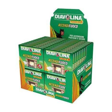 Accendifuoco diavolina fuoco mini expo - Cubetti 40