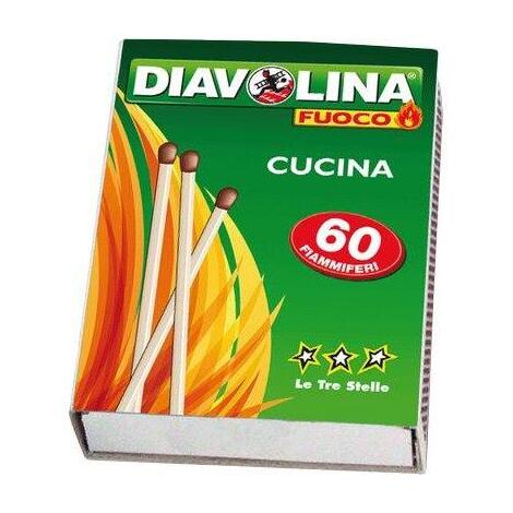 Fiammiferi  corti  diavolina - Mm    55  cf=4xpz  60