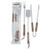 Posate  barbecue  basic - Inox/legno  cf=pz  3  cm  55