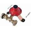 Centralina  mini  x  2  bombole  gas  gpl - Regolatore  bp  kg/h  4  +  staffa  +  tasselli