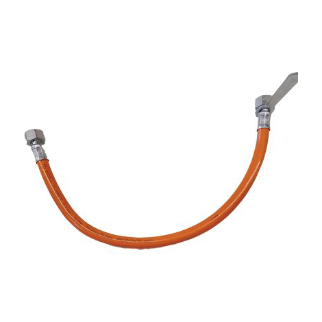 Tubo gas gomma x centraline + chiave - Gomma 1/2f cm  60