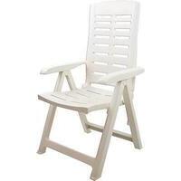 Poltrona pieghevole yuma progarden - Pp bianco cm 60x61 h.cm 109