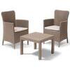 Set  rattan  salvador  balcony  keter - Pp  cappuccino  cf=pz  3  +  cuscini