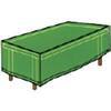 Copertura  pesante  x  tavolo  domus - Pe  verde  cm  250x150  h.cm  90