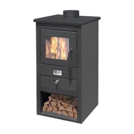 Stufa legna athena 11 mille - Nero kw 10,7 mm 430x410 h.mm 860
