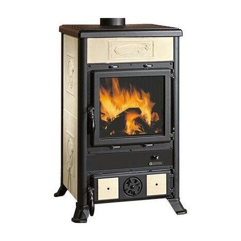 Stufa legna rossella r1 bii la nordica - Liberty panna kw 11 mm 578x586 h.mm 915
