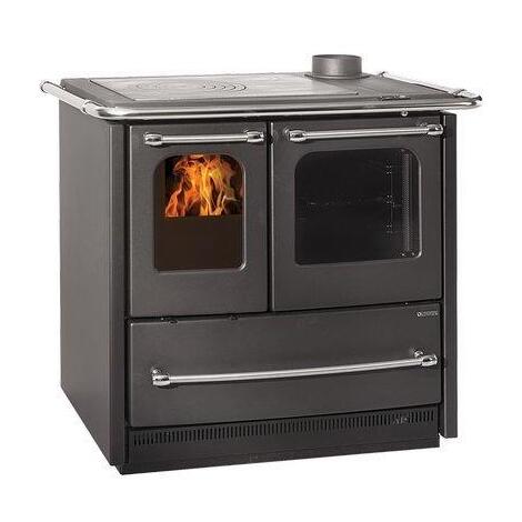 Cucina  legna  sovrana  easy  evo  2.0  la  nordica - Nero  antracite  kw  11,8  mm  964x641  h.mm  848
