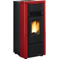 Stufa  pellet  giusy  plus  evo  2.0  extraflame - Bordeaux  kw  8,5  canalizzata  mm  498x504  h.mm  1022