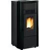 Stufa  pellet  giusy  plus  evo  2.0  extraflame - Nero  kw  8,5  canalizzata  mm  498x504  h.mm  1022