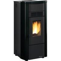 Stufa  pellet  giusy  plus  evo  2.0  extraflame - Nero  kw  8,5  canalizzata  mm  498x504  h.mm  1022