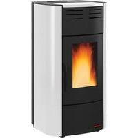 Termo  stufa  pellet  raffaella  idro  h15  extraflame - Bianco  kw  20  mm  633x626  h.mm  1176
