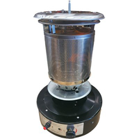 Bruciatore stufa gas gpl short round patio domus - Nero kw 11 h.cm 135