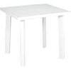 Tavolo  fiocco  progarden - Pp  bianco  cm  80x75  h.cm  72