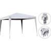 Gazebo  richiudibile  domus - Acciaio/poly  bianco-ecru  mt  3x3
