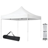 Gazebo market pieghevole domus - Acciaio/pvc bianco mt  3x3