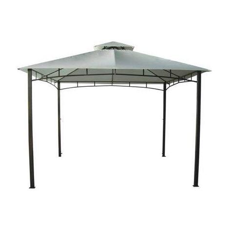 Gazebo  country  plus  domus - Acciaio/poly  ecru  mt  3x4