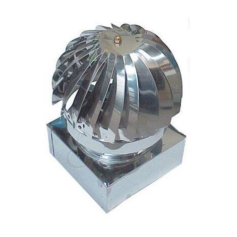Ventolino  girevole  base  quadra  inox  aisi  304 - Cm  27x27