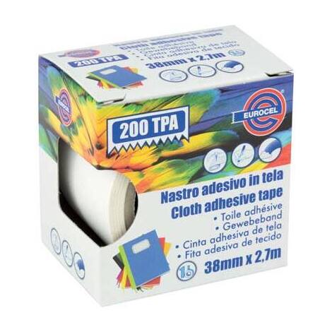Nastro  adesivo  telato  200  tpa  eurocel - Bianco  mm  38  ml  2,7
