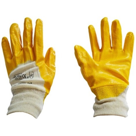 Tg 8 - guanti da lavoro gialli pesante antinfortunistica protezione