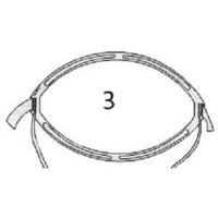 Testiera semimaschera blu semimaschere cod.3