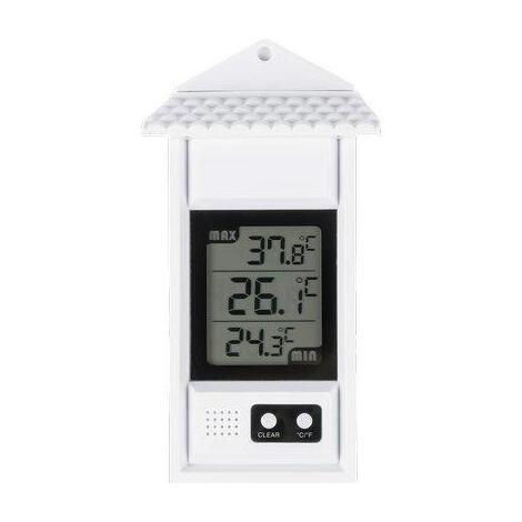 Termometro digitale therm06 velamp - Pp bianco -10/+50â°c cm 6,0x17,0