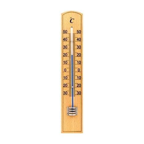 Termometro therm30 velamp - Legno -30/+50â°c  cm 3,4x20,0