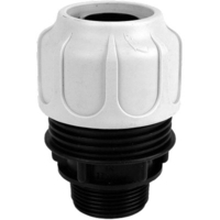 Manicotto tubo spiralato filetto maschio - Mm 30x1