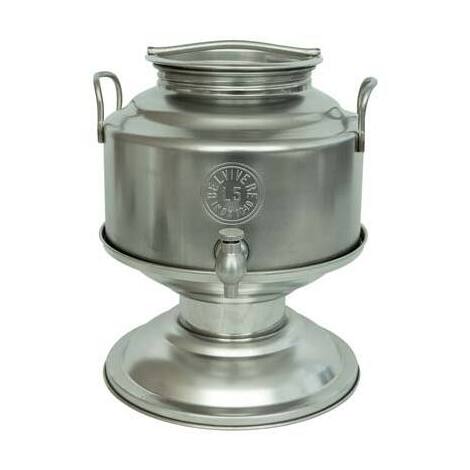 Mini  fustino  graffato  belvivere - Inox  18/10  lt  5