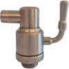 Rubinetto a sfera inox salvagoccia + ghiera plus - Tornito 3/8m