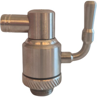 Rubinetto a sfera inox salvagoccia + ghiera plus - Tornito 3/8m