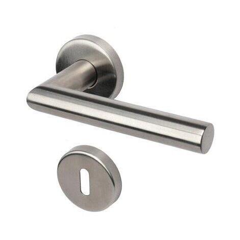 Maniglia novanta rosetta foro patent cottali - Acciaio inox satinato cf=pz 2