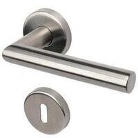 Maniglia novanta rosetta foro patent cottali - Acciaio inox satinato cf=pz 2