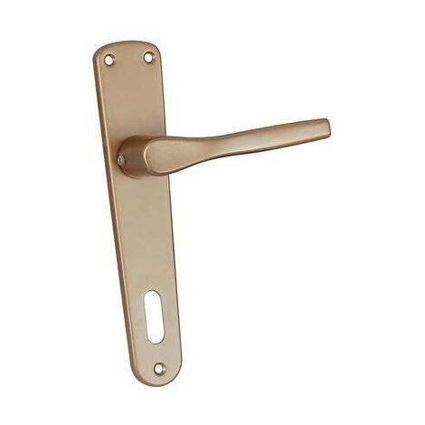 Maniglia gabry placca foro patent - Alluminio bronzato placca q8 i.mm 90 cf=pz 2