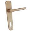 Maniglia gabry placca foro patent - Alluminio bronzato placca q8 i.mm 90 cf=pz 2