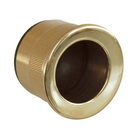 Maniglia  a  ditale  incasso  tonda  cottali - Mm  25x12  ottone  lucido