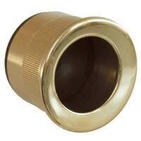 Maniglia  a  ditale  incasso  tonda  cottali - Mm  25x12  ottone  lucido