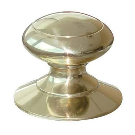 Pomolo  x  portone  spagna  cottali - Ottone  lucido  d.mm  72  base  d.mm  84