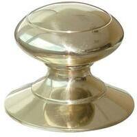 Pomolo  x  portone  spagna  cottali - Ottone  lucido  d.mm  72  base  d.mm  84