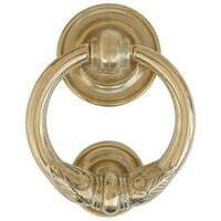 Battente  x  portone  impero  cottali - Ottone  lucido  mm  125x100