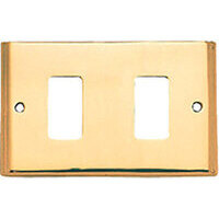 Placca  coprifrutti  cottali - Ottone  posti  2  mm  125x74  magic/venus