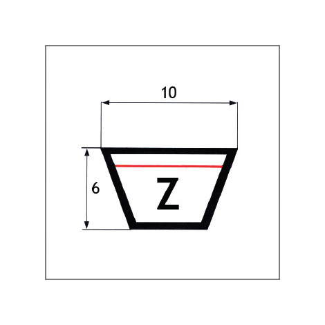 Cinghia tras. z 30'' 10x765 li
