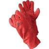 Guanto  saldatore - Crosta  bovino  rosso  10  h.cm  35