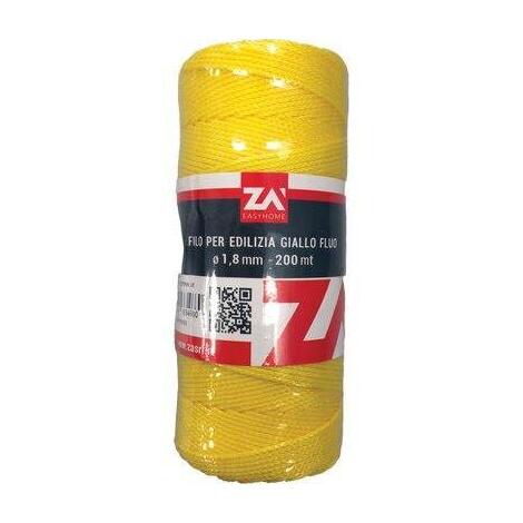 Filo edilizia giallo fluo - Ppl mt 200