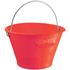 Secchio  muratore  mek-edil - Pe  rosso  d.cm  36  litri  14  m.zincato
