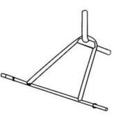 Base triangolo betoniera a bicchiere hobby hand - Lt 140