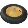 Ruota  pneumatica  x  carriola  euro  hand - Mm  370x80  disco  metallo  mozzo  mm  140  c/asse  +  pfu
