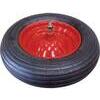 Ruota  pneumatica  x  carriola  260  hand - Mm  370x80  disco  metallo  mozzo  mm  260  +  pfu