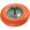 Ruota  pu  antiforo  x  carriola  260  hand - Mm  370x80  disco  metallo  mozzo  mm  260